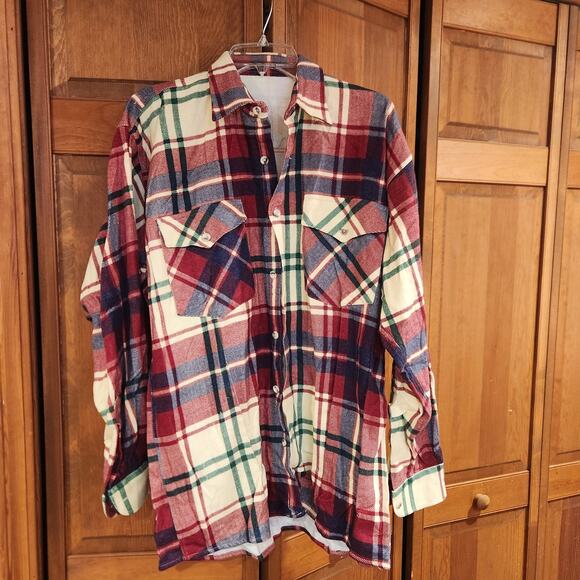 NWOT Kenzzio Classic XXL Red Flannel Shirt - Picture 1 of 3